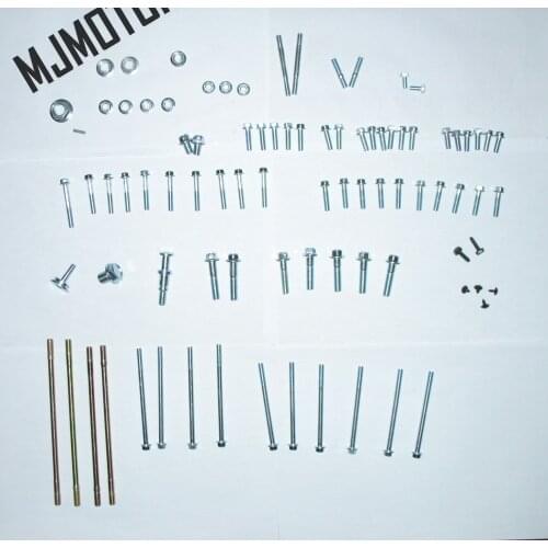 Full set engine Screws Bolt and nuts For Chinese 139QMA 152QMI GY6 50cc 150cc QJ Keeway Honda Scooter Motorcycle ATV Moped part