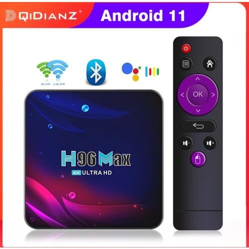 Smart TV BOX H96 Max V11 Android 11 RK3318 Quad-Core 4K1080P Media Player BT4.0 H96MAX V11 2.4G 5G Dual Wifi Set Top Box