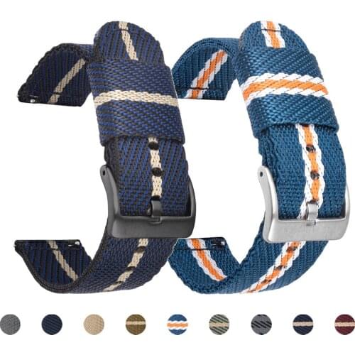 Quick release Woven nylon Band For TicWatch Pro 2021/GTX Smart watch wristband For TicWatch E3 GTH Strap Replacement watchband