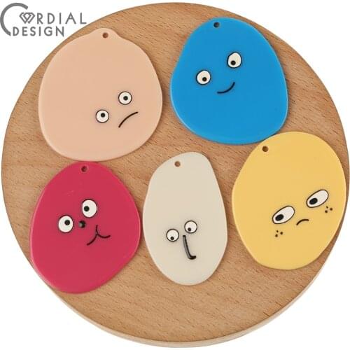 Cordial Design 50Pcs Jewelry Accessories/DIY Charms/Funny Expression Shape/Pendant/Jewelry Findings & Components/Earrings Making