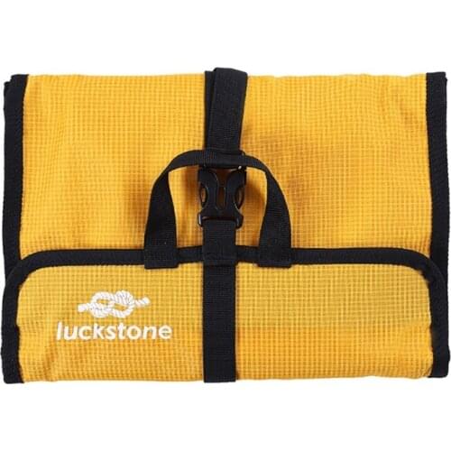 Foldable Rock Climbing Storage Bag Durable Carabiner Hook Partitions Organizer Holder Hiking Gear Equipment