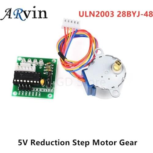 1set Smart Electronics 28BYJ-48 5V 4 Phase DC Gear Stepper Motor + ULN2003 Driver Board for arduino DIY Kit
