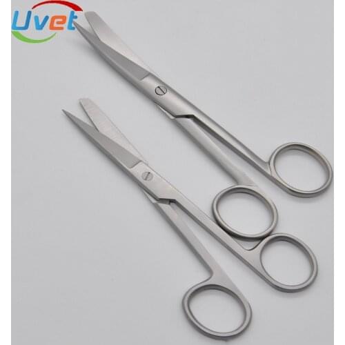 Uvet Stainless steel surgical scissors Straight Elbow Medical Ophthalmology Nurse scissors
