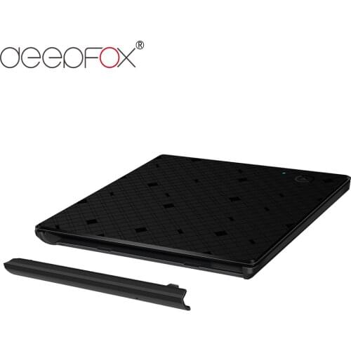 DeepFox 9.5mm USB 3.0 CD/DVD RW External Case DVD Burner Enclosure For laptop PC With Inductive Touch Switch