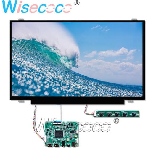 Wisecoco 14" Slim Matte LCD Panel 1080P FHD + 30 pins eDP MINI HDMI Speaker Out Earphone Driver Controller Board for computer