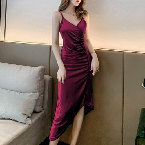 2021 Summer Women Maxi Dress Sexy Party V-Neck Backless Dress Women Solid Slim High Waist Sleeveless Dresses Robe Femme 14565