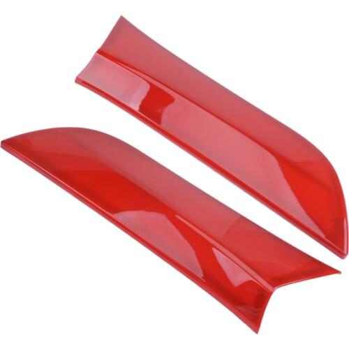 1 Pair Red Car Rear Window Side Spoilers Sill Cover Trim Moulding Decoration Fit For Jeep Compass 2017 2018 2019 2020