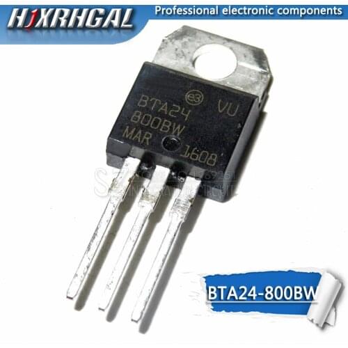 10pcs BTA24-800BW BTA24-800 BTA24 TO-220 new and original HJXRHGAL