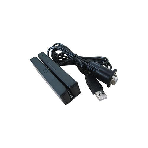 3 Tracks Hi-co Lo-co magnetic Card Reader MSR RS232 interface