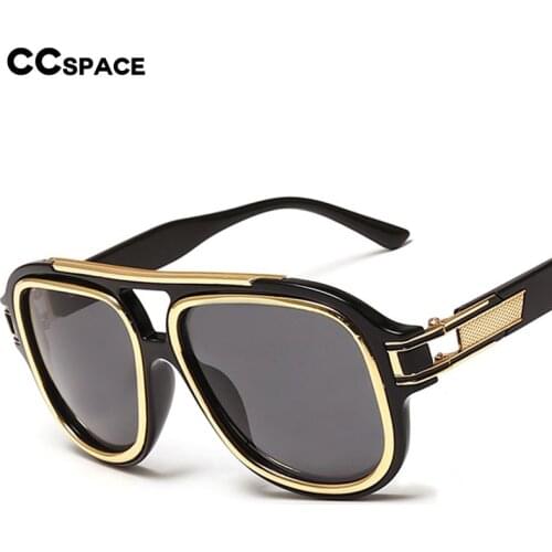 46576 Pilot Oversized Sunglasses Retro Men Women Fashion Shades UV400 Vintage Glasses