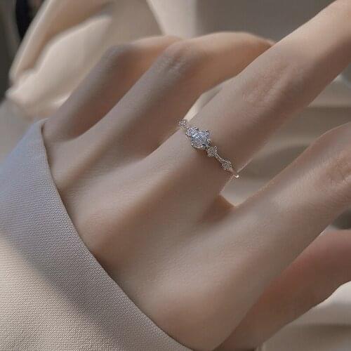 Bling Cubic Zirconia Gold & Silver Color Genuine 925 Sterling Silver Silm Thin Rings for Women Wedding Engagement Jewelry YRI199