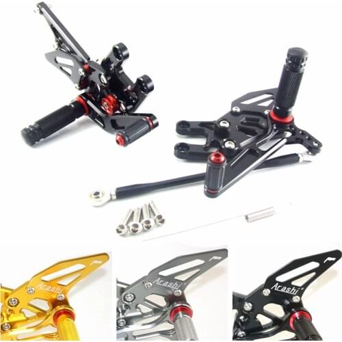 CNC Adjustable Rear Set Rearsets For KAWASAKI ZX10R 2004 2005 Foot Rest