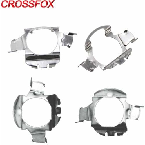 CROSSFOX Car LED H7 Headlight Bulbs Adapter Socket HID H7 Xenon Bulb Base Holder Retainer clips Headlamp Auto Lamp Metal