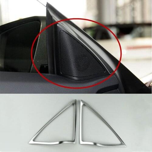Tweeter Loudspeakers Frame Decoration For Mercedes Benz E Class Coupe C207 2009-2016 Chrome ABS Stereo Audio Speaker Decal Trim