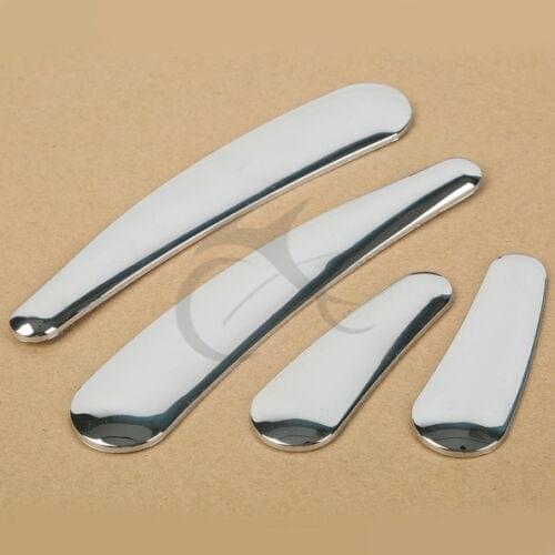 Motorcycle Chrome Curved Swingarm Frame Inserts For Harley Softail FLS FLSTN FLSTF 2008-2017