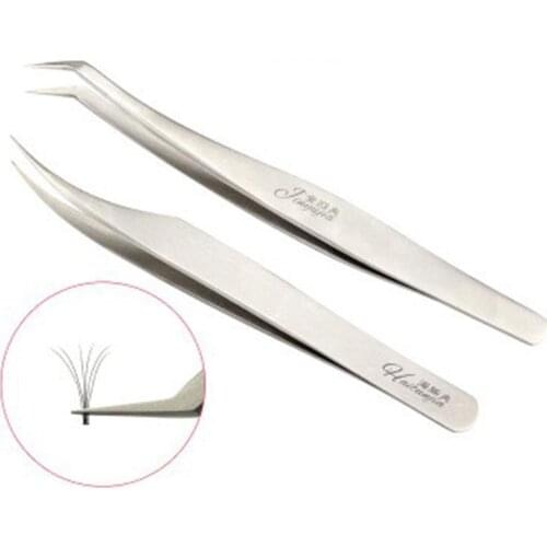Stainless High Precision Blossom False Eyelashes Tweezers Lashes Applicator Clip Eyelash Extension tool Best Quality Tweezer