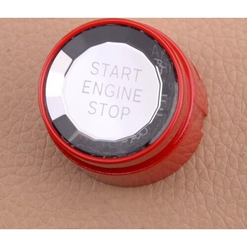 New Glossy Red Car Ignition Engine Start Stop Switch Button Cover Decoration Fit for BMW 1 2 3 4 5 6 Series X1 X3 X4 X5 X6