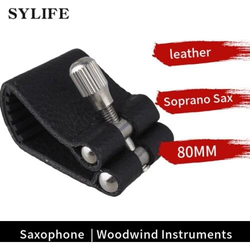 New Black Plastic Bb Soprano Sax Mouthpieces Ligature