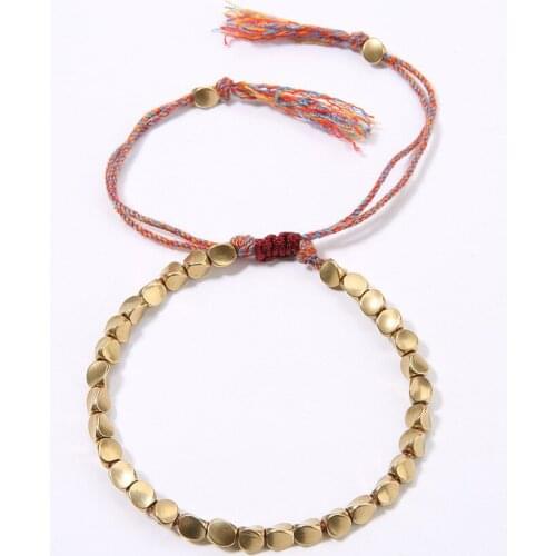 New Hand-Made Braided Womans Bracelet Geometric Beaded Adjustable Rope Bangles Gift for Festival Woman Lucky Jewelry