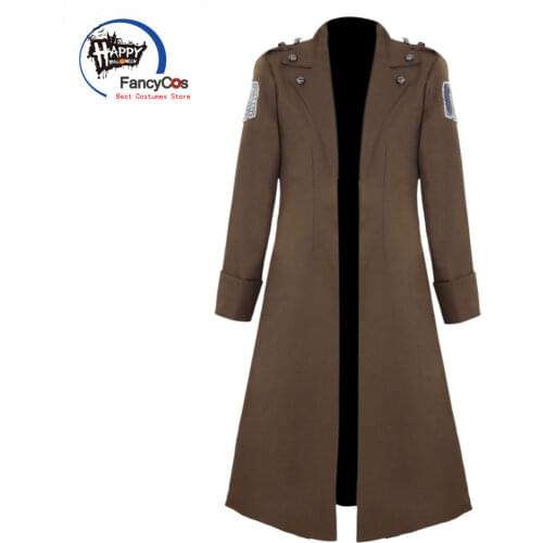 Attack on Titan Jacket AOT Eren Jaeger Jacket Levi Tops Rivaille Rival Ackerman New Coat Cosplay Costume Anime Japanese