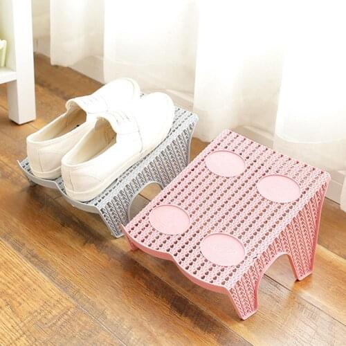 Single/Double Row Shoes Slot Stand Holder Rack Space Saver Storage Organizer Shoes Slot Stand Holder Rack Space Saver Storage Or