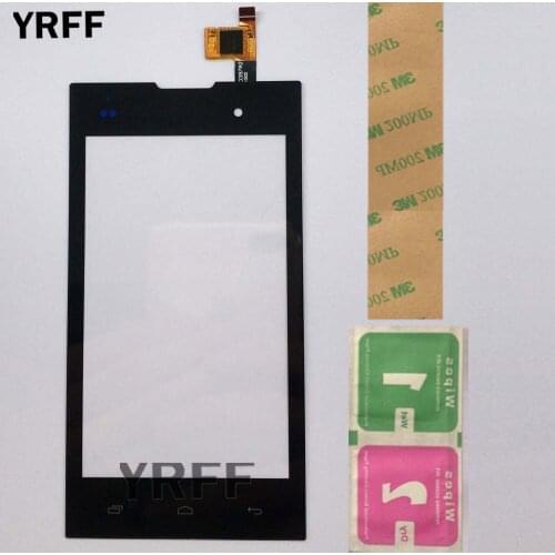 Touch Screen Panel For Fly IQ4418 Era Style 4 IQ 4418 Touch Screen Front Glass Digitizer 4.5'' Mobile 3M Glue Wipes