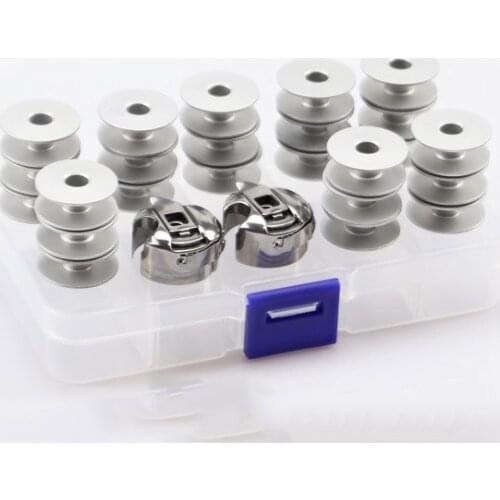 Flat car bobbin bobbin case computer car aluminum bobbin lock case shuttle storage box industrial sewing machine accessories