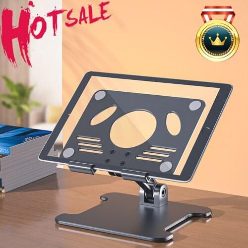 Desktop Holder Tablet Stand For Ipad 9.7 10.2 10.5 11 12.9 Inch Rotation Aluminium Tablet Stand Secure For Samsung Xiaomi