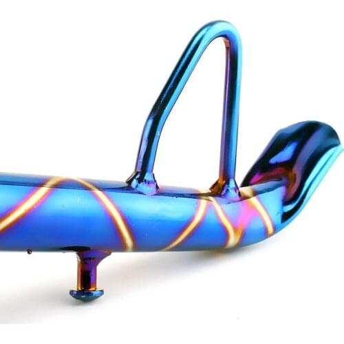 Electric motorcycle adjustable leg, parking side bracket