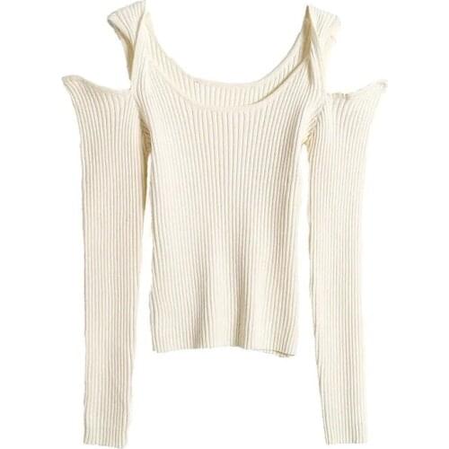 Женские пуловеры с открытыми плечами She'sModa China At AliExpress