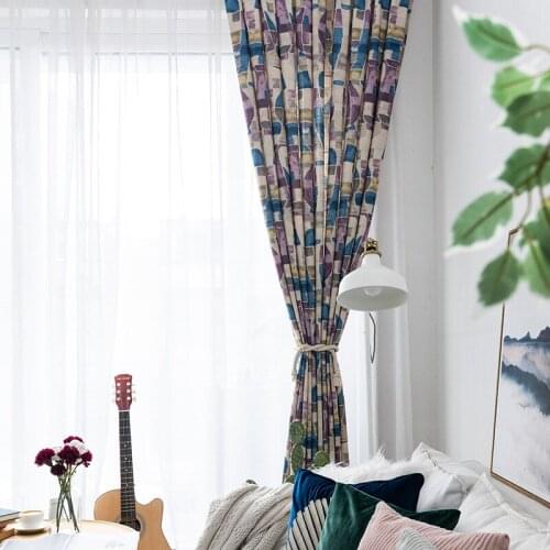 Impression Painting Vase-modern Minimalist Polyester-cotton Printed Curtains for Living Room Bedroom Study Curtains Custom