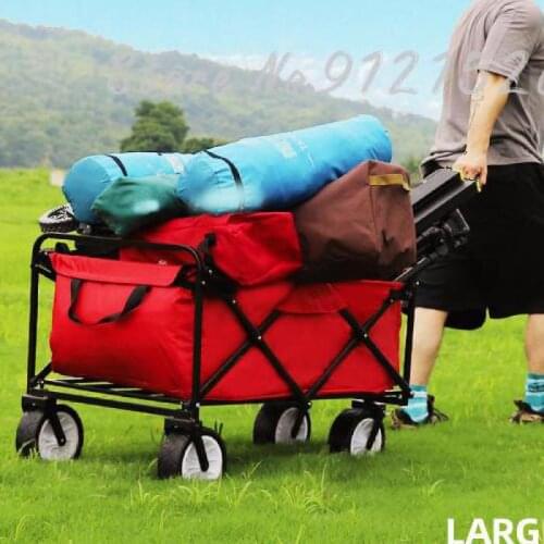 Life Shopping Cart Folding Trolley Cart Outdoor Photography Cart Small Trailer Fishing Cart Trolley Car Big Money