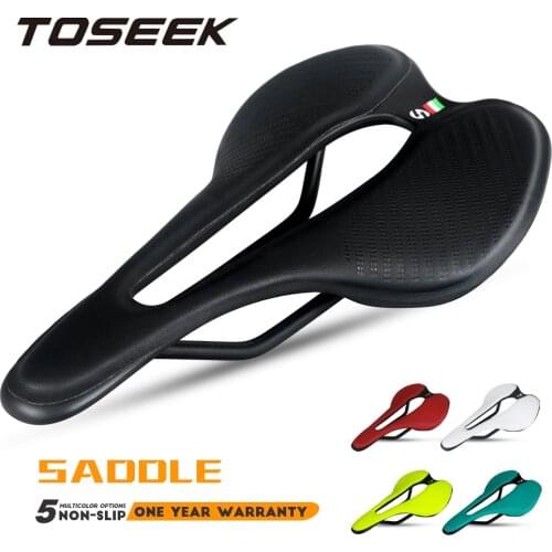 TOSEEK Comfort Bicycle Saddle Breathable Seat Cushion Shockproof Waterproof Ergonomics MTB Road Bike Saddle Bike Accessorie