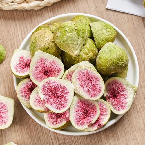 Freeze Dried Fruits Fig Ficus Carica Snacks Chunks - Non-GMO 100% Natural and Organically Processes Bake Material Cake Decorate