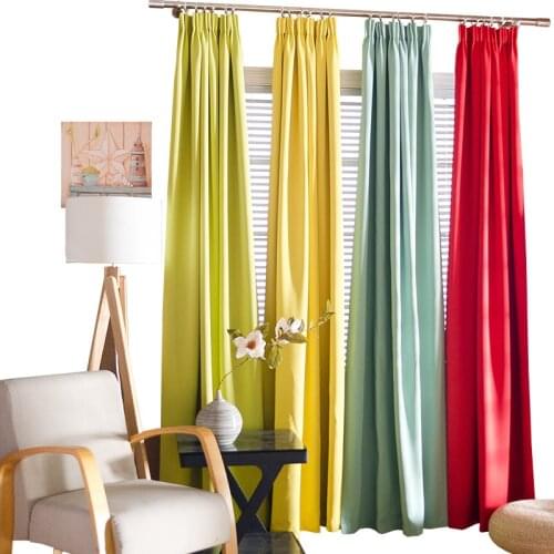 Unique Mint Curtain Thick Matt Blackout Solid Curtain Door Window Treatment Bedroom Living Room Curtain Custom Home Deco Drape