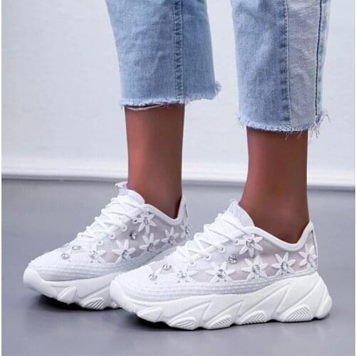 2020 thick-soled womens shoes ladies fashion ladies sneakers casual breathable womens shoes