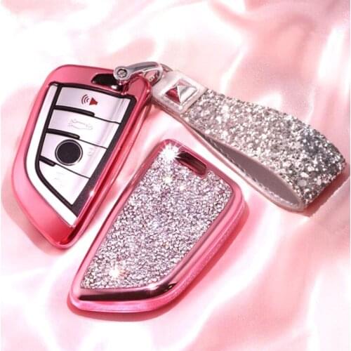 Womens Car Blade Key Case Shell Protector Cover For BMW 1 Series X1 X3 X5 X6 New 2 Series Travel 5 Series 7 Series Car Styling
