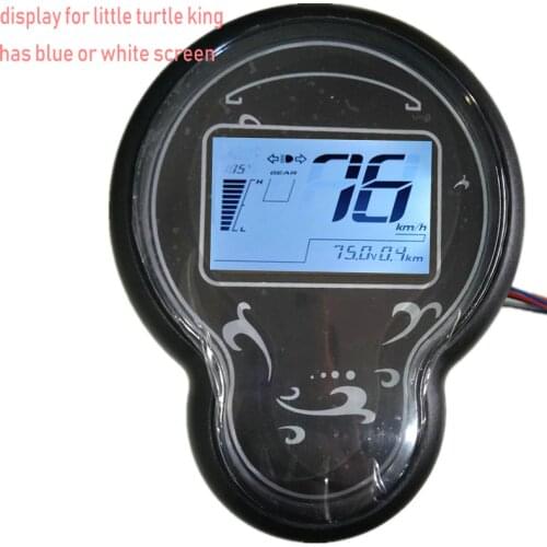 LCD DISPLAY 48v60v72v speedometer+battery level/voltage/light indicator for electric scooter e-bike tricycle ATV motorcycle