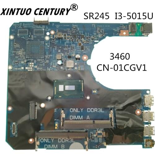 14290-2 DELL 3460 CN-01CGV1 01CGV1 1CGV1 Laptop anakart SR245 i3-5015U CPU PWB:85GK8% 100% tam test