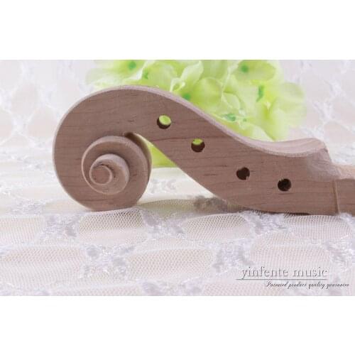 1X 4/4 violin Neck Hand Carve maple wood parts High Quality