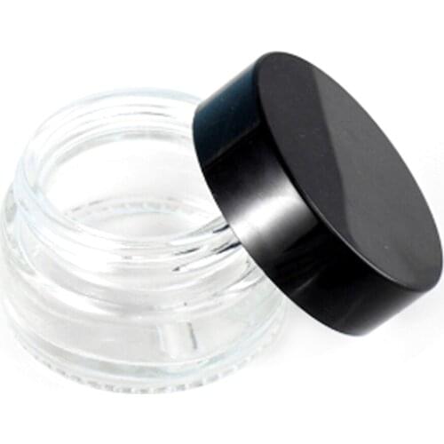2Pcs Glass Jar 5ml Oil Wax Dab Storage Box Kitchen Container Cosmetic Case Tobacco Box Shisha Chicha Hookah Smoking Accessories
