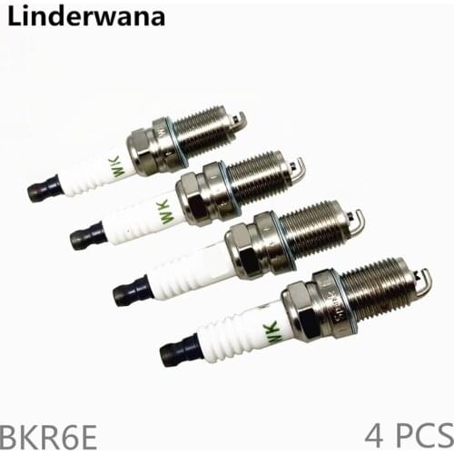 4 PCS Nickel Alloy Spark Plug For VAUXHALL CALIBRA 2.0 i 16v 2.5 i v6 CARLTON Mk III 3.0 3000 2.0 2.4 i BKR6E