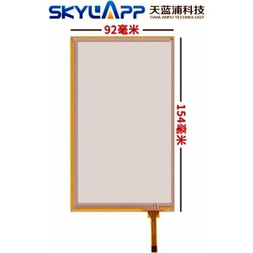 6.2''inch 4 wire 154mm*92mm resistive touch screen for PW062XS1(lf) pw062xs3 pw062xs6 navigation Handwriting Touchscreen Panel