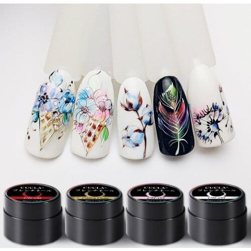 8ml Spider Nail Painting Gel Polish Drawing Liner Stripe For Manicures Black White Soak Off Gel Varnish Nail Art Decor Tool