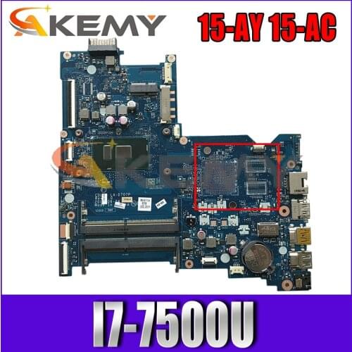 914598-501 914598-601 For HP Pavilion 15-AY 15-AC I7-7500U Notebook Mainboard CDL50 LA-D707P SR2ZV DDR4 Laptop Motherboard