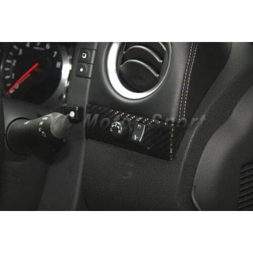 Car Accessories Dry Carbon Fiber RSW Style Interior Trim Fit For 2008-2013 R35 GTR RHD Mirror Control Panel Cover