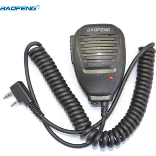 Baofeng Walkie Talkie Hand Microphone Speaker PTT Mic with 3.5mm Jack For BF-888S UV-82 UV-5R 5RE Plus UV-5RPro H9 H7 Ham Radio