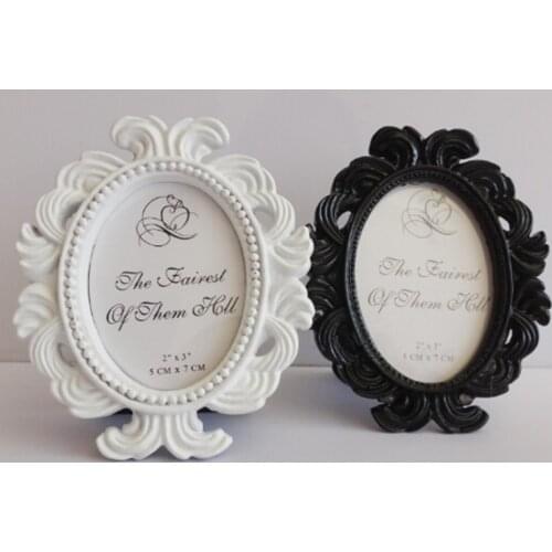 Floral Frame Round Frame Picture Frame Holder Wedding Home Decor Elliptical Baroque small photo frame wedding gift ornaments