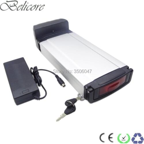 Long cycle life LiFePO4 rear rack 24v 10ah ebike battery with charger