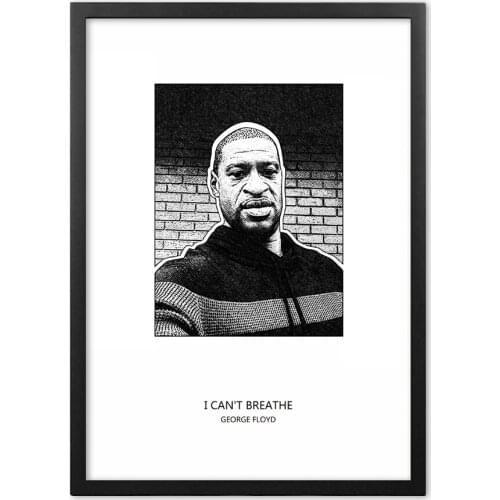 George Floyd I Can't Breathe Wall Art Print Paper Painting Nordic Poster And Prints Wall Pictures For Living Room Decor